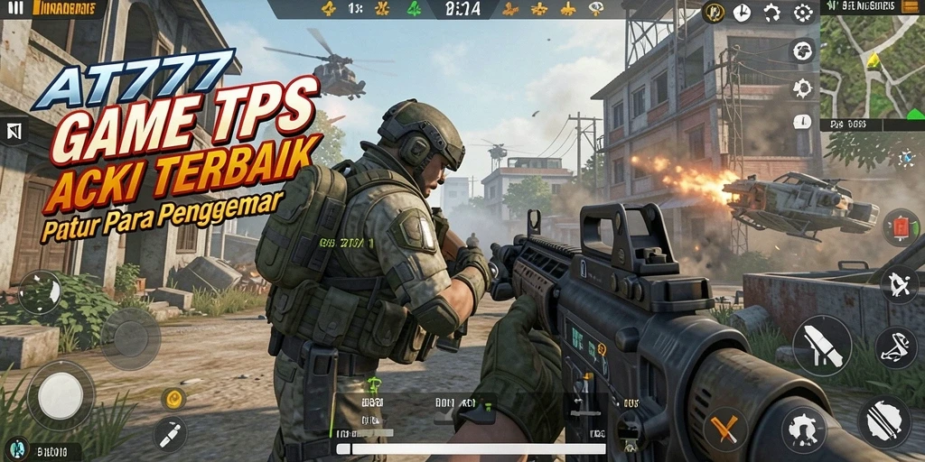 Screenshot gameplay <strong>AT777</strong> menampilkan aksi tembak-menembak yang mendebarkan.