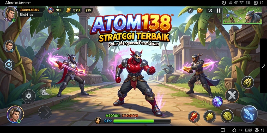 Tampilan seru gameplay ATOM138 dalam strategi pertempuran.