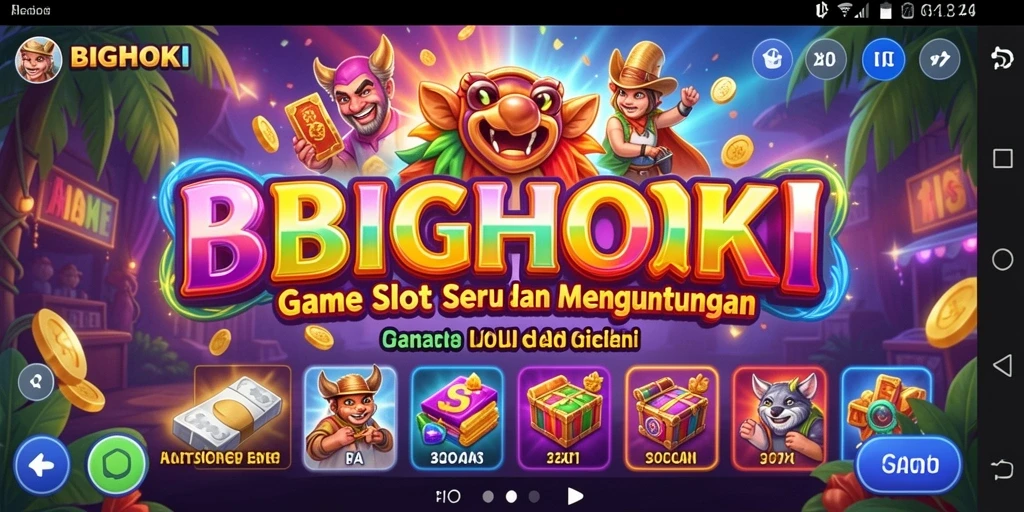 Gameplay BIGHOKI yang menarik dan seru dengan mesin slot yang beragam.
