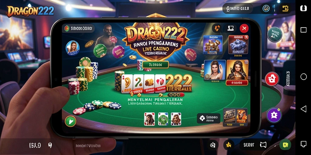 Tampilan gameplay nyata di DRAGON222 Live Casino dengan dealer langsung.