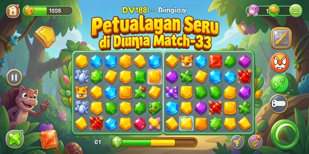 Tampilan menarik gameplay DV188 yang asyik dan penuh warna.