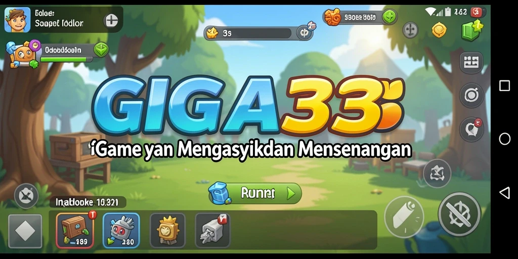 Gameplay GIGA33 menunjukkan keseruan dalam pengelolaan sumber daya.