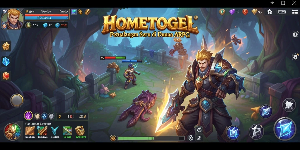 Tampilan gameplay <strong>HOMETOGEL</strong> yang memukau dalam suasana pertempuran.