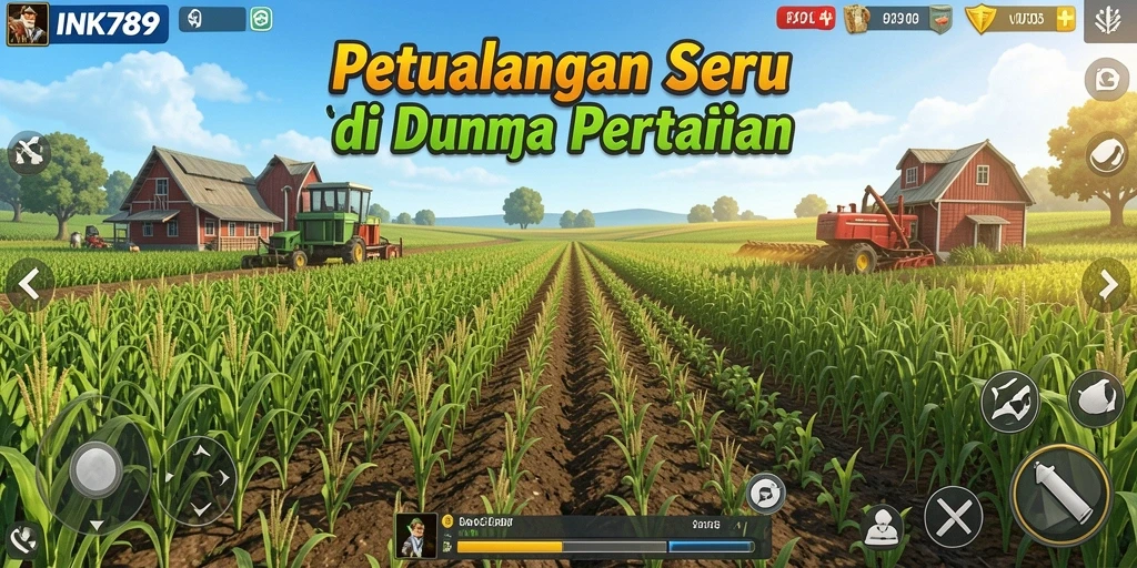 Tampilan gameplay INK789 yang menawan saat bertani.
