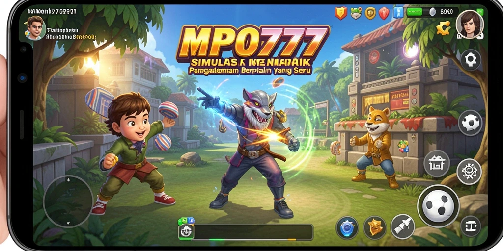 Tangkapan layar utama MPO777 menampilkan gameplay simulasi yang dinamis.