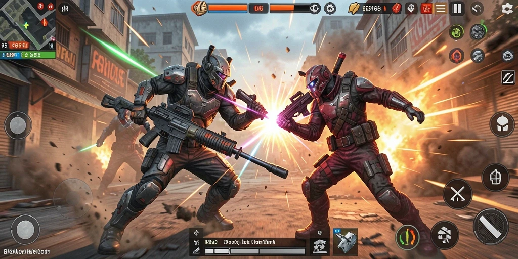 Tampilan gameplay action mendebarkan di R6R6.